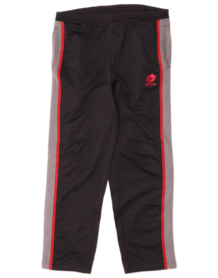 LOTTO Survêtement complet graphique pour hommes Petit noir Polyester color block