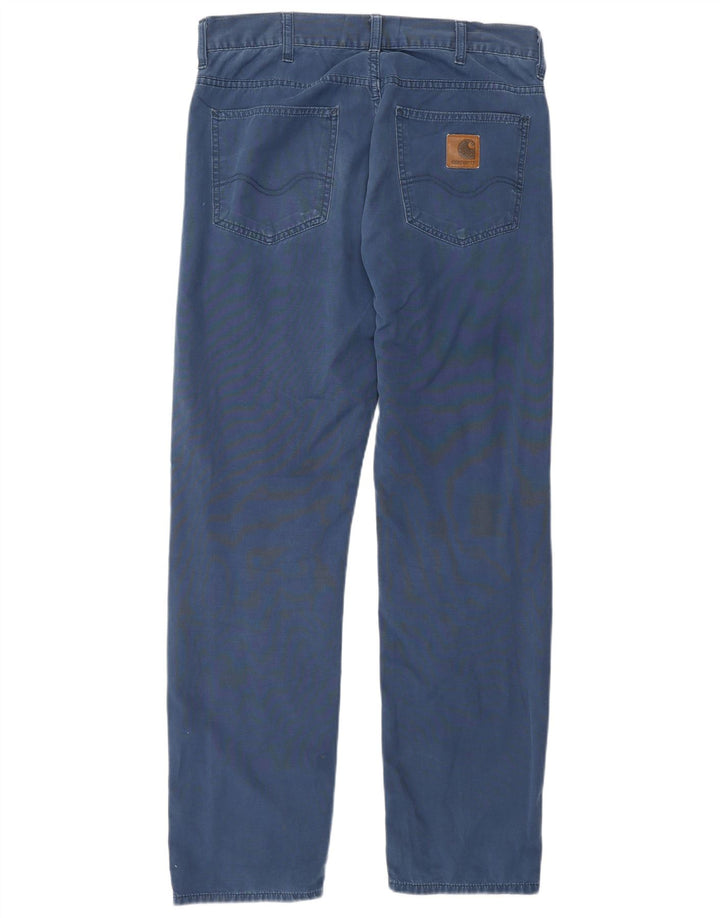 CARHARTT Pantalon décontracté droit pour homme W32 L30 Bleu