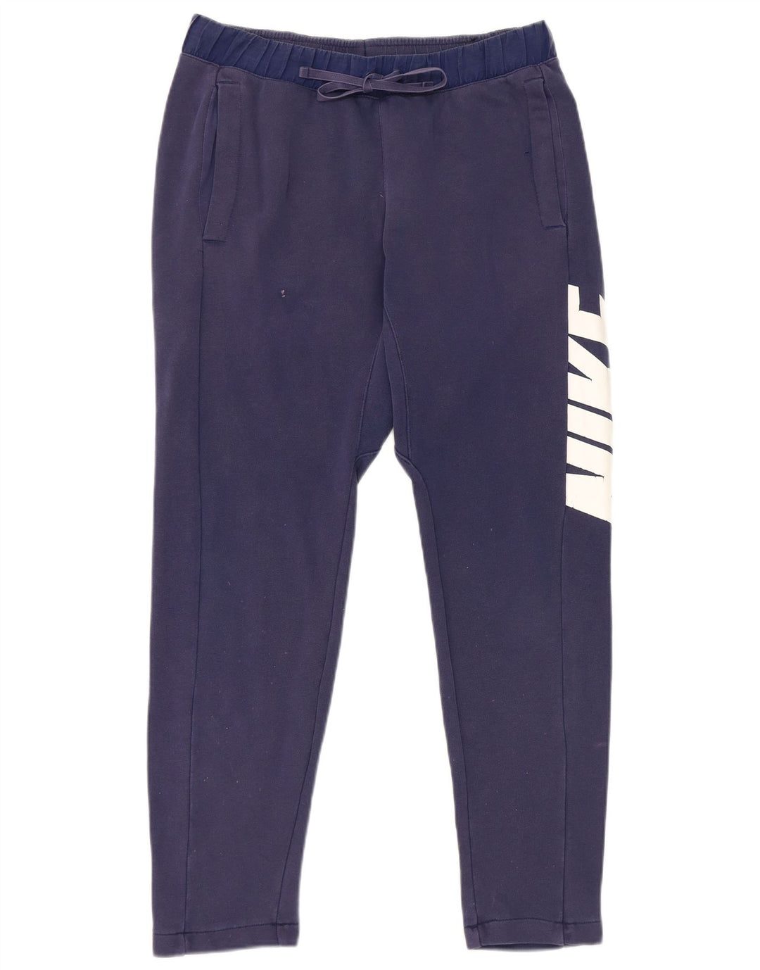 Nike Pantalon de survêtement graphique pour homme Petit en coton bleu marine