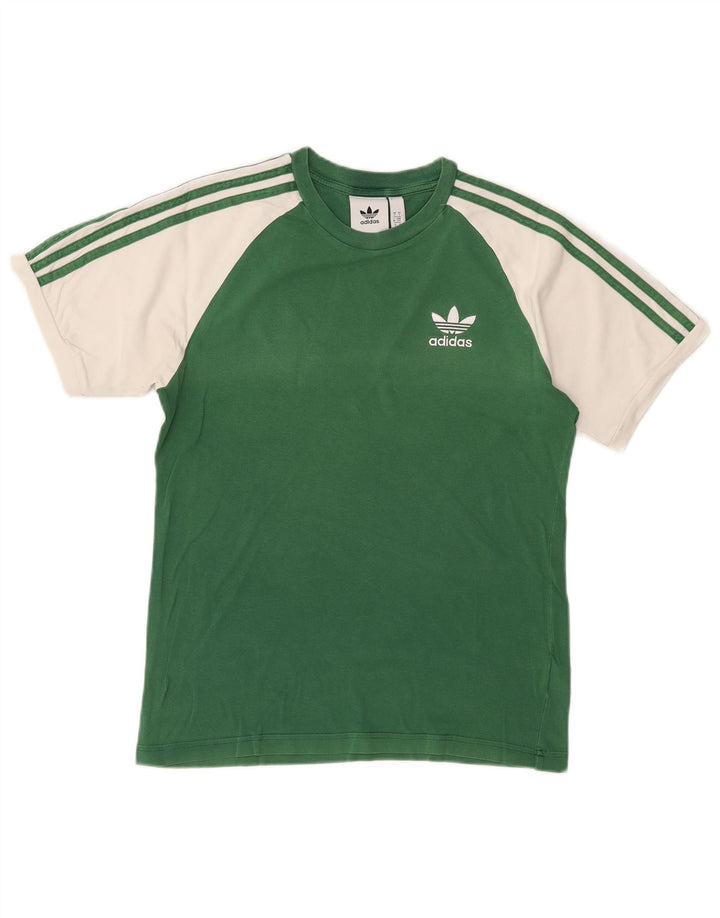 Adidas T-Shirt Homme Haut Petit Vert Colorblock Polyester