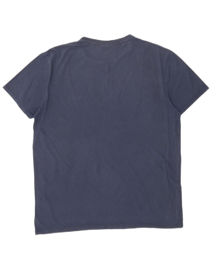 Lacoste T-Shirt Homme Haut Large Bleu Marine Coton