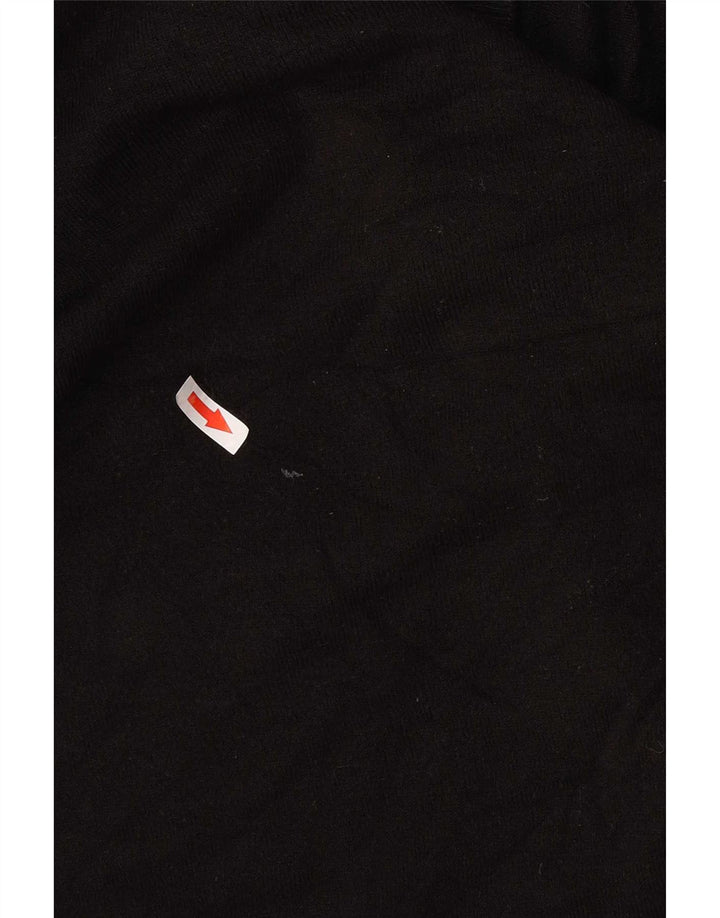 Marks & Spencer Pull à col en V Blue Harbour pour hommes, grand, en acrylique noir