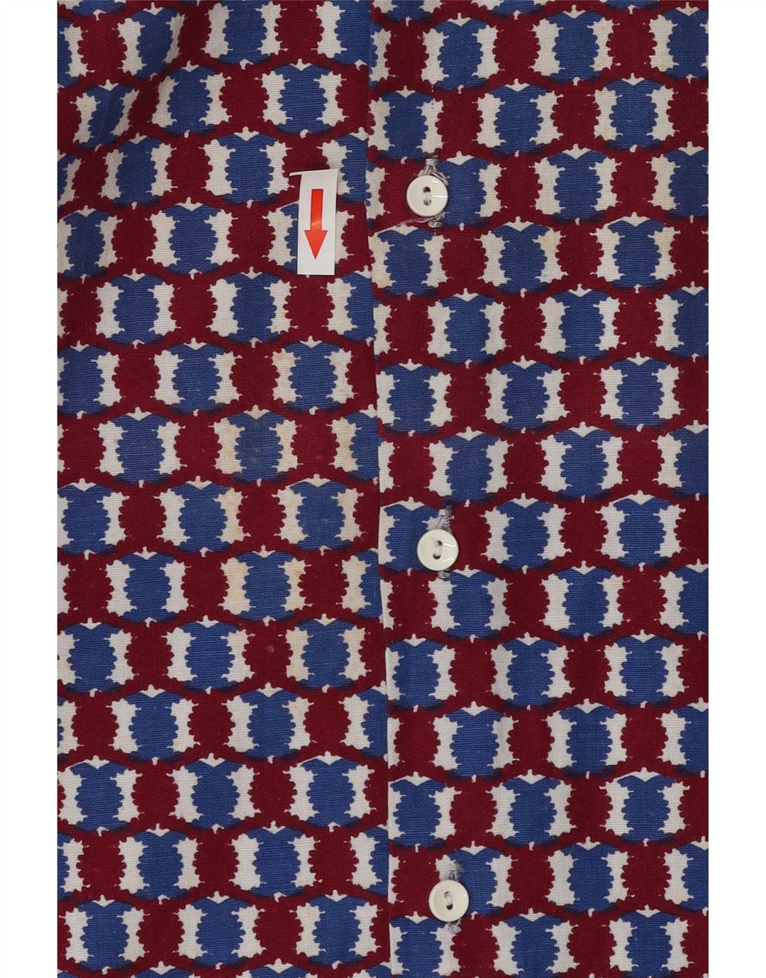 Chemise Homme Vintage Grande Géométrique Multicolore