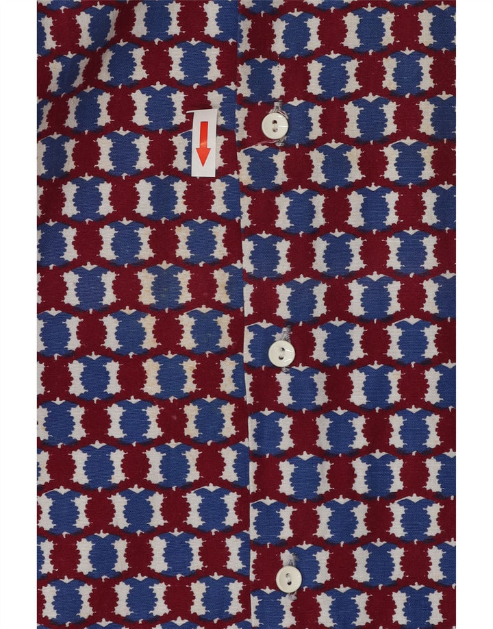 Chemise Homme Vintage Grande Géométrique Multicolore