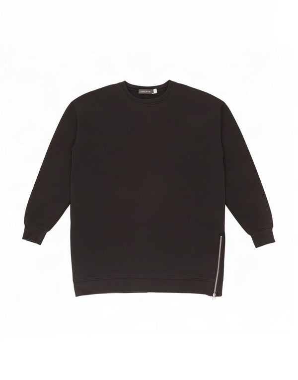 MINT VELVET Sweat-shirt pour femme UK 14 en coton noir moyen