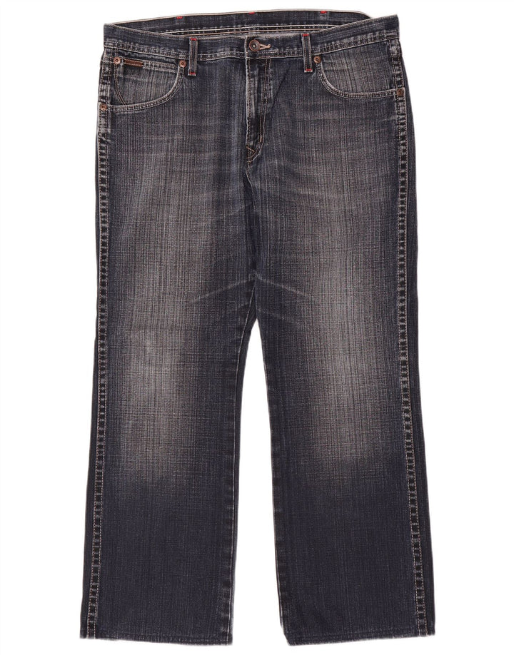 Wrangler Jean Droit Roxboro Homme W36 L30 Bleu Coton
