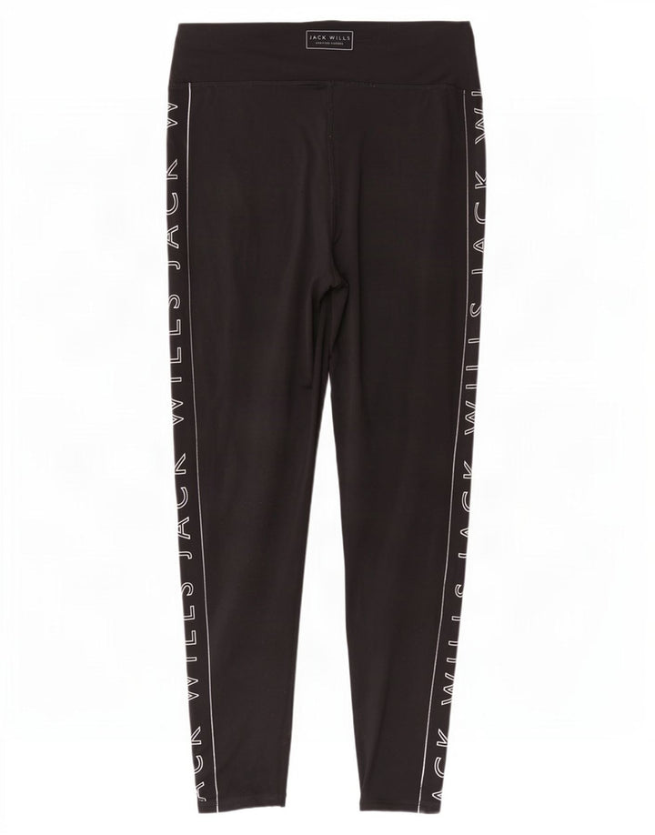 Jack Wills Leggings graphiques pour femmes UK 12 Polyester noir moyen