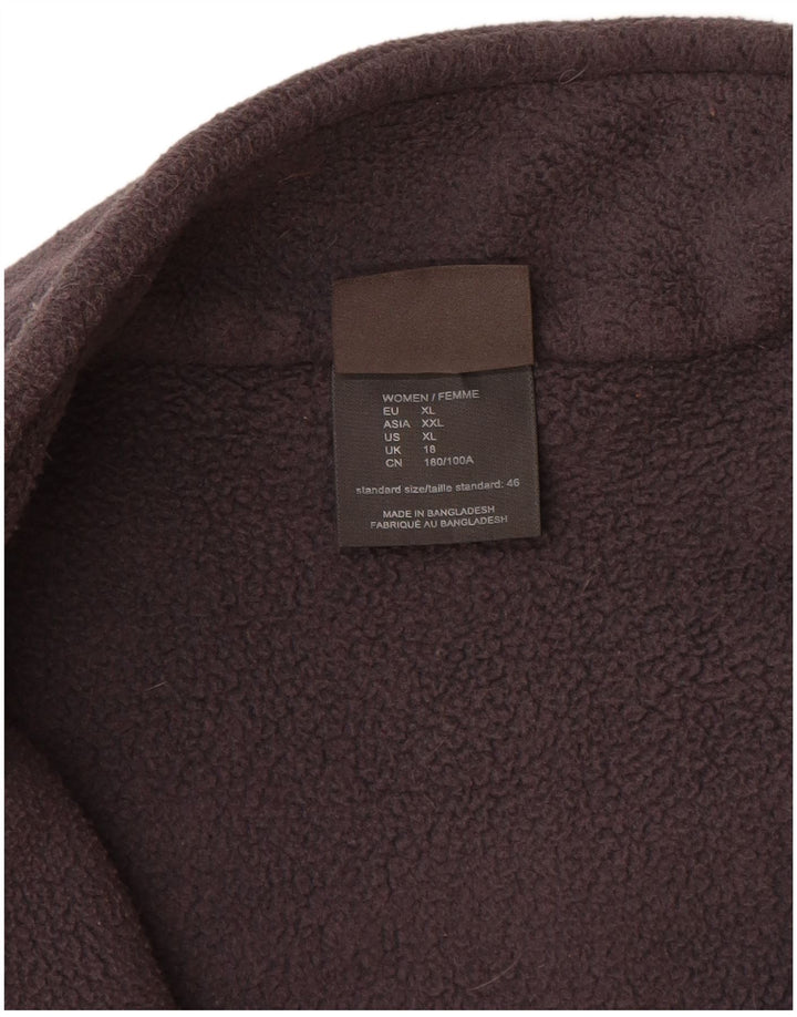 JACK WOLFSKIN Veste Polaire Femme UK 18 XL Gris Polyester