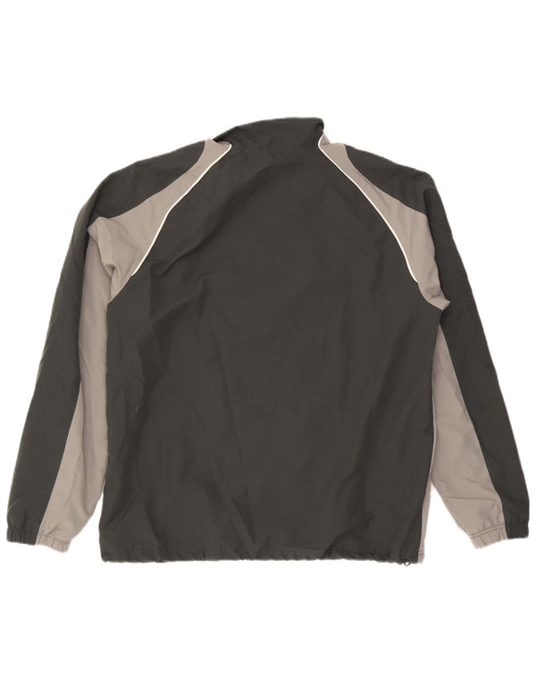 Reebok Veste de survêtement pour homme Large Noir Colorblock Polyester