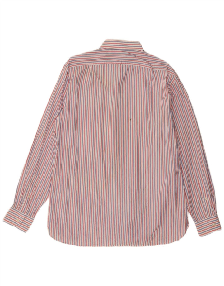 Boggi Chemise Milano Large Rouge Rayé Coton Homme