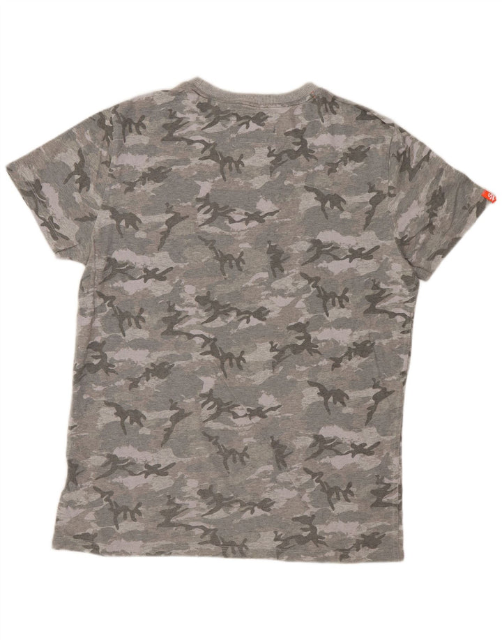 SUPERDRY T-Shirt Homme Gris Moyen Camouflage