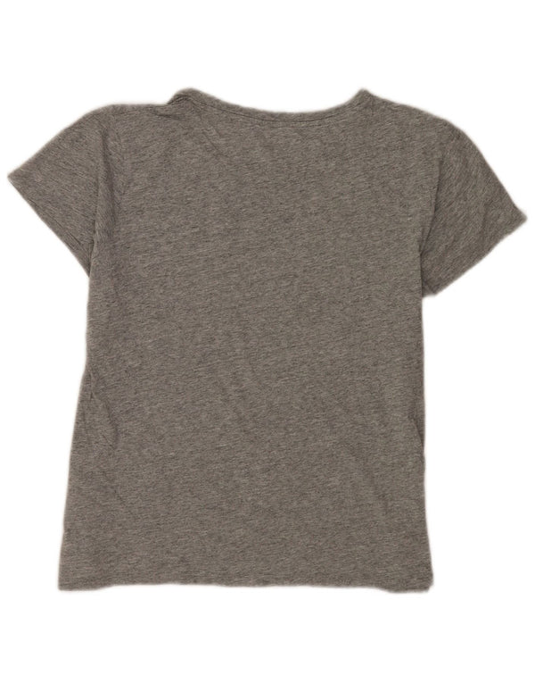 Levi's T-Shirt Graphique Femme UK 14 Gris Moyen Moucheté