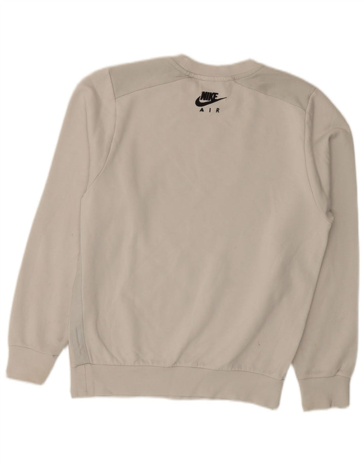 Nike Mens Graphic Sweatshirt Jumper XS Blanc Coton