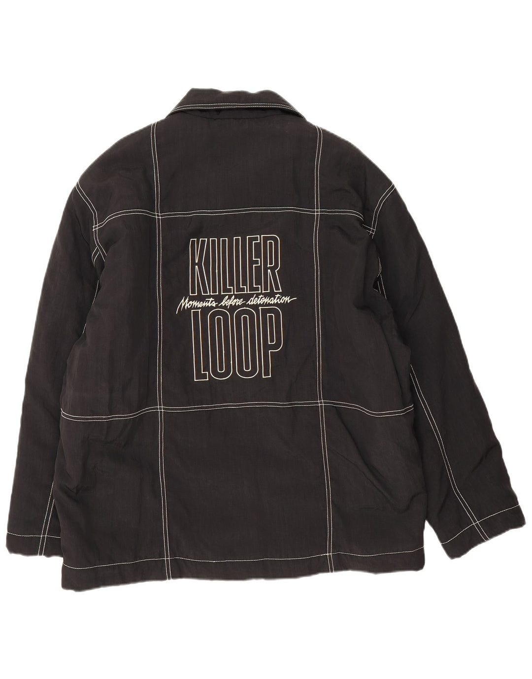 Killer Loop Veste bomber graphique pour homme UK 38 Medium Noir Polyamide