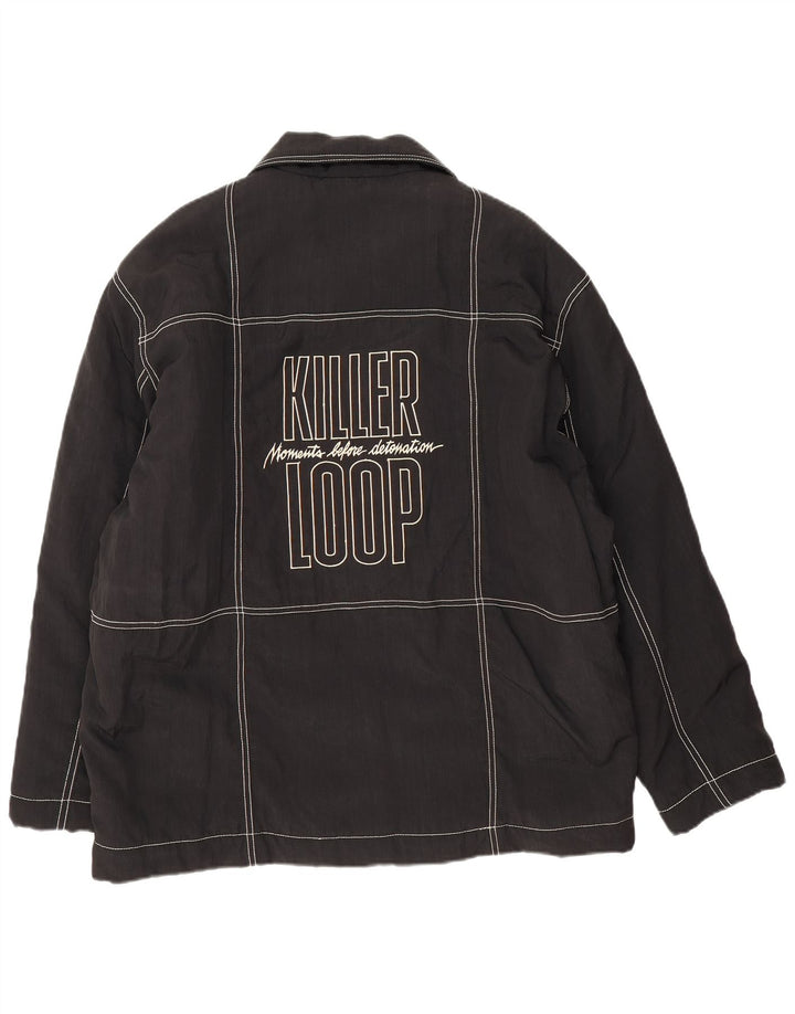 Killer Loop Veste bomber graphique pour homme UK 38 Medium Noir Polyamide