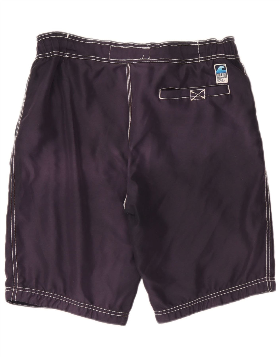 Superdry Short de Bain Graphique Homme Bleu Marine Moyen Polyester