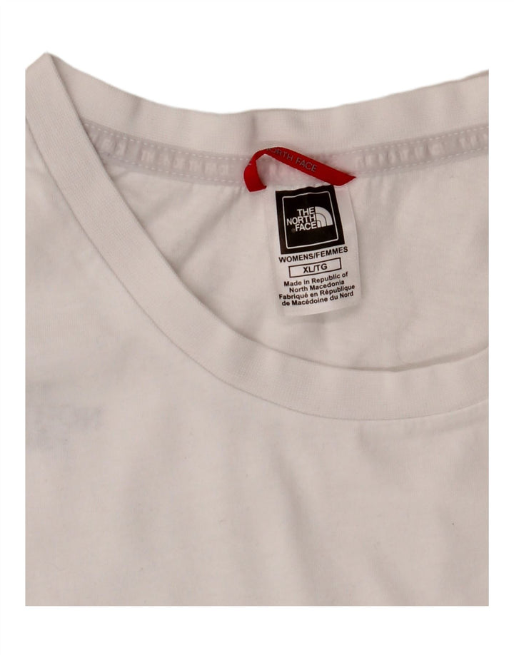 THE NORTH FACE Haut graphique à manches longues pour femme UK 18 XL Blanc