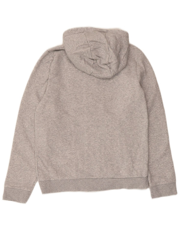 Hugo Boss Boys Zip Hoodie Sweater 13-14 Years Small Grey Flecked Cotton