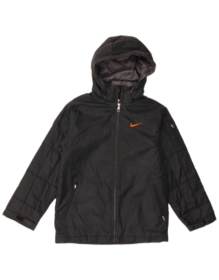 Veste coupe-vent à capuche Nike garçon 10-11 ans noir moyen polyester