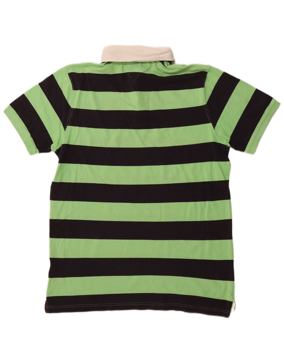 TOMMY HILFIGER Polo Rugby Homme 2XL Vert Rayé Coton