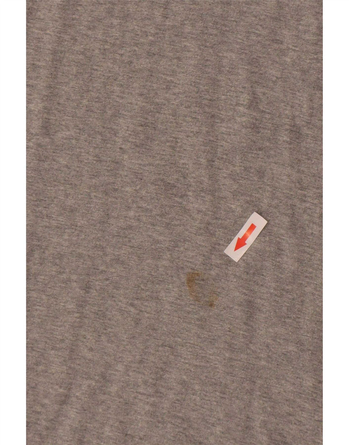 Nike T-Shirt Homme Top XL Gris Moucheté Coton