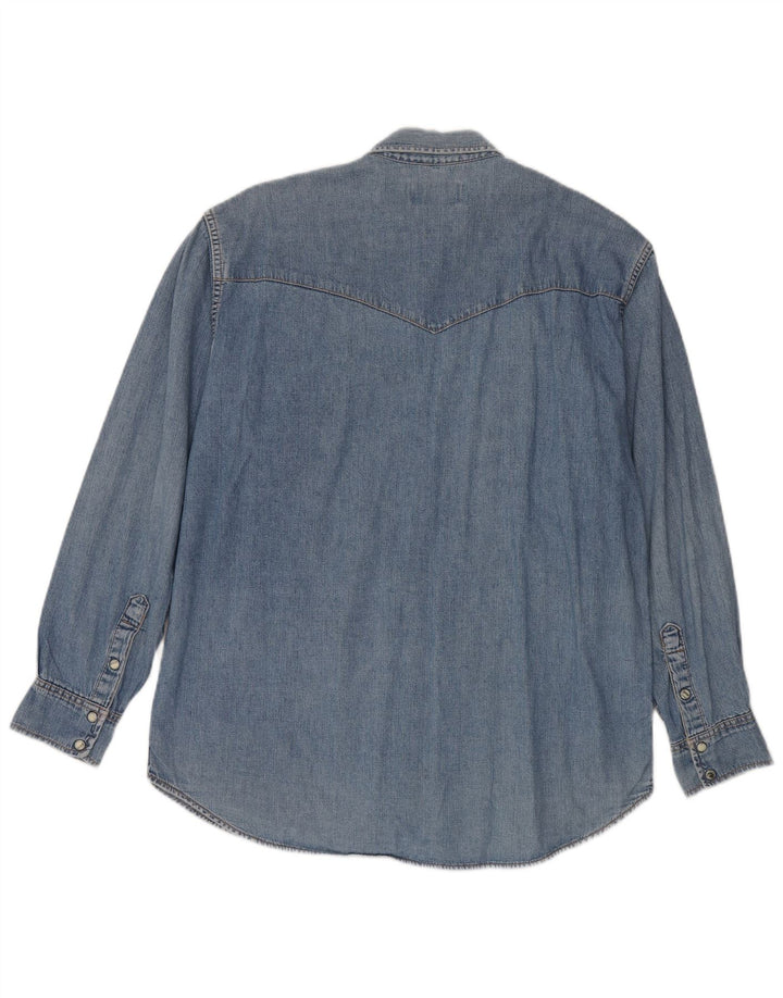 Lee Chemise en Jean Homme Bleu Moyen Coton