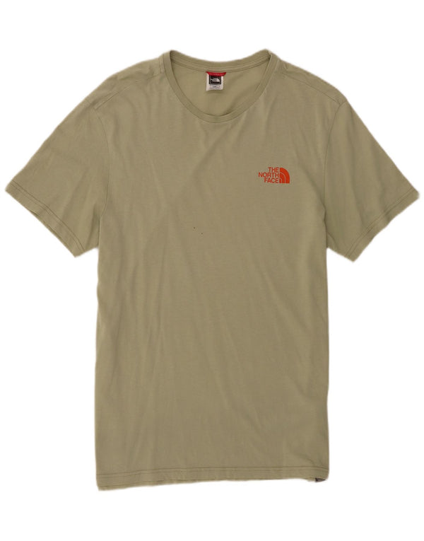 The North Face T-Shirt Homme Top Kaki Moyen Coton