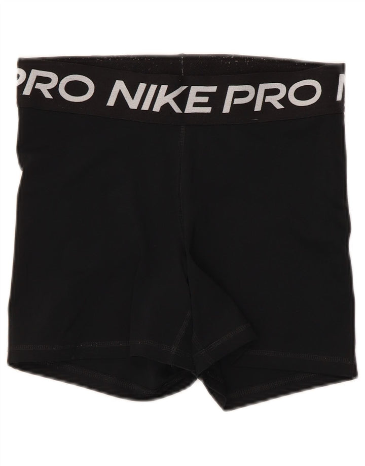 Nike Short de sport Dri Fit Graphic pour femme UK 12 Noir moyen Polyester