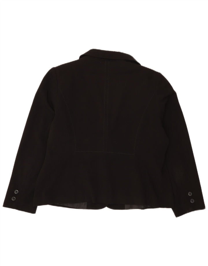 Marks & Spencer Veste blazer à 2 boutons pour femme UK 20 2XL Noir Polyester