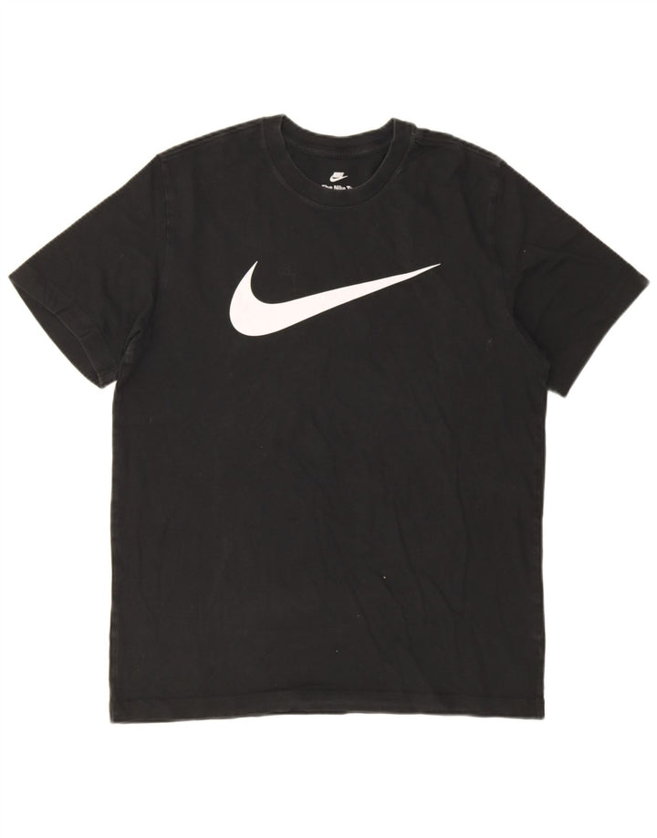Nike T-shirt graphique pour homme en coton noir moyen