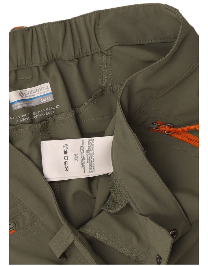 Columbia Short Cargo Omni-Shield W34 Homme Kaki Large Polyester