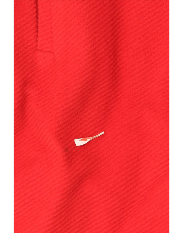 Valentino Femme Pardessus Oversize IT 40 Petite Laine Colorblock Rouge