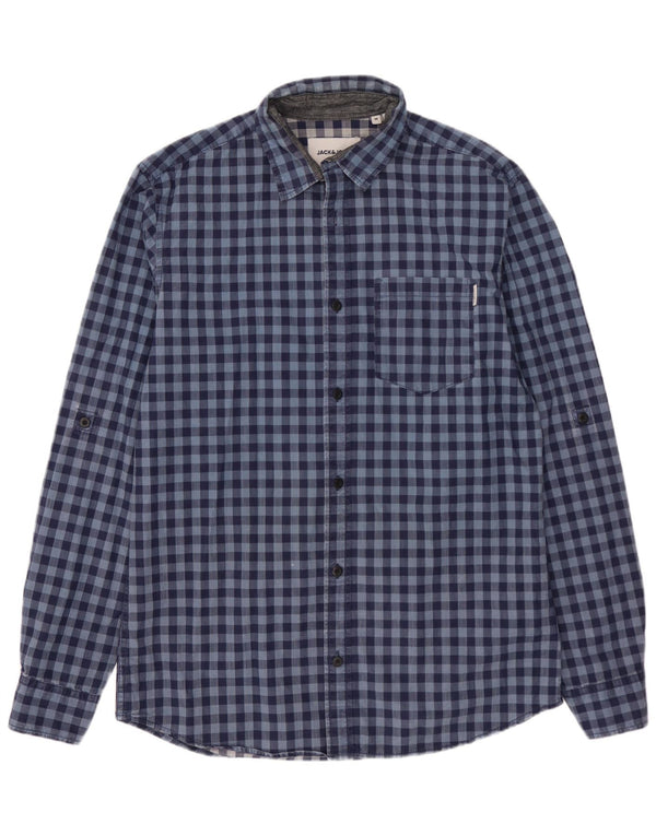 Jack & Jones Chemise coupe slim pour homme Vichy bleu moyen
