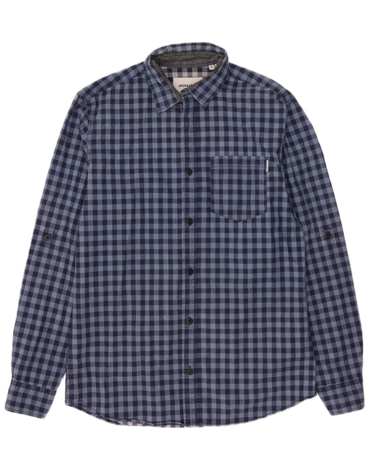 Jack & Jones Chemise coupe slim pour homme Vichy bleu moyen