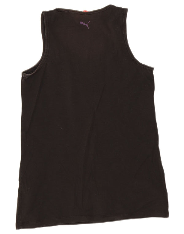 Puma Débardeur pour femme UK 12 Medium Noir Coton