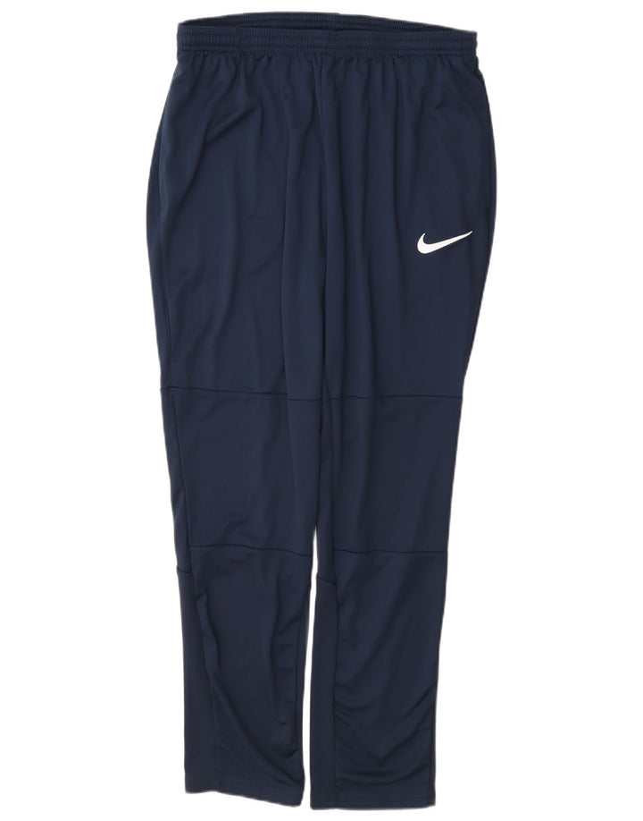 Nike Pantalon de survêtement Dri Fit pour homme Taille L Bleu marine