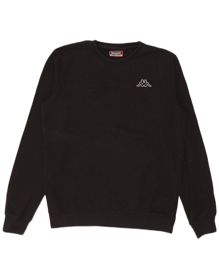 Kappa Sweat-Shirt Homme Noir Moyen Coton