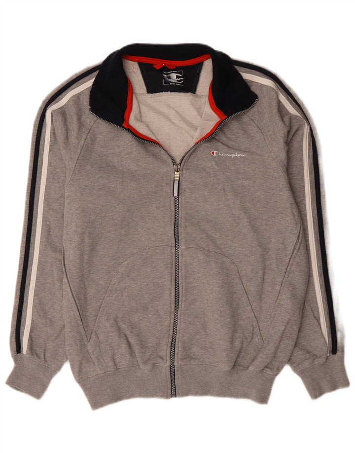 Champion Veste de Survêtement Homme Grand Gris Moucheté Coton