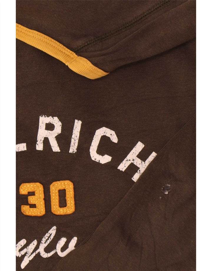 Woolrich Haut graphique à manches longues pour homme en coton marron 2XL