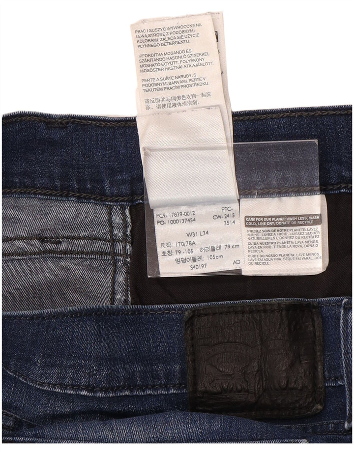 LEVI'S Womens Slim Jeans W31 L32 Blue Cotton
