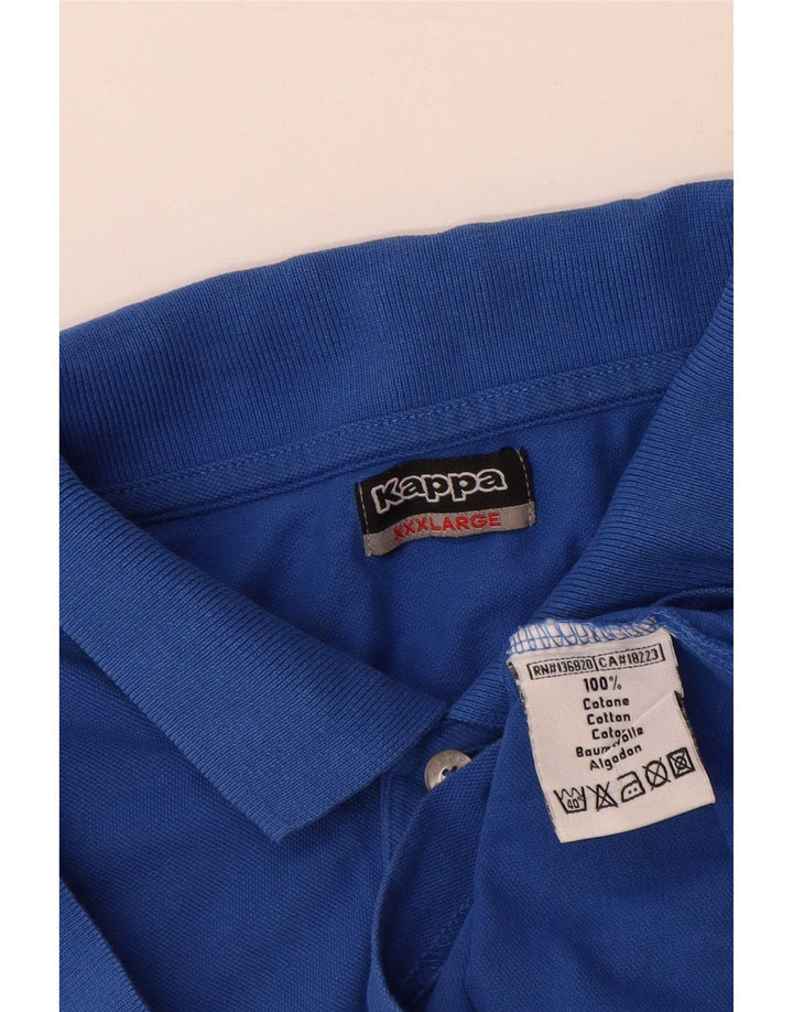 Kappa Polo Homme 3XL Bleu Coton