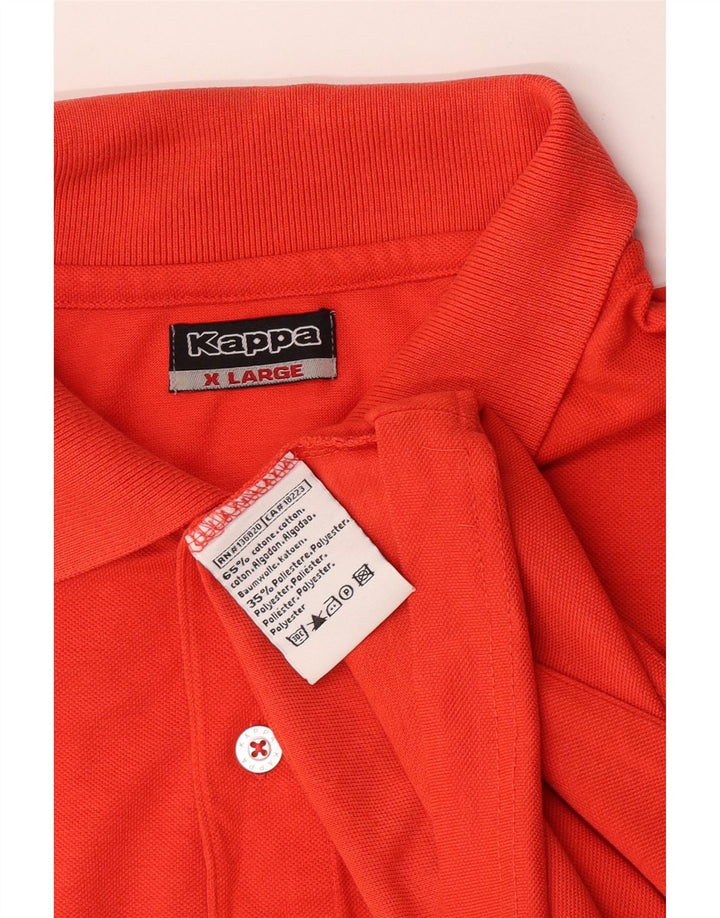 Kappa Polo Homme XL Orange Coton