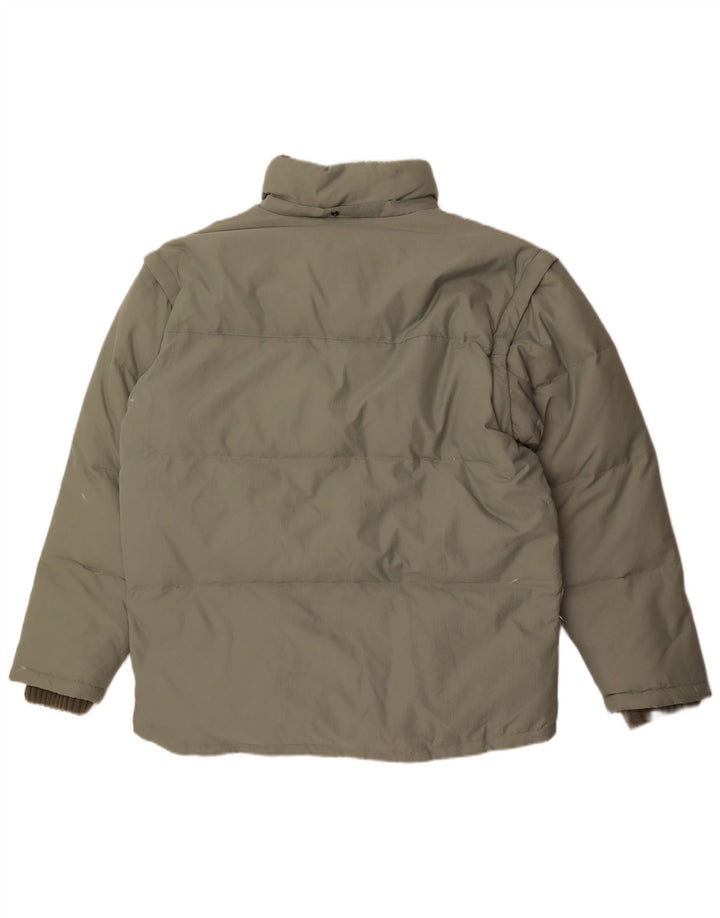 Fila Veste matelassée homme UK 40 Large Vert Polyester