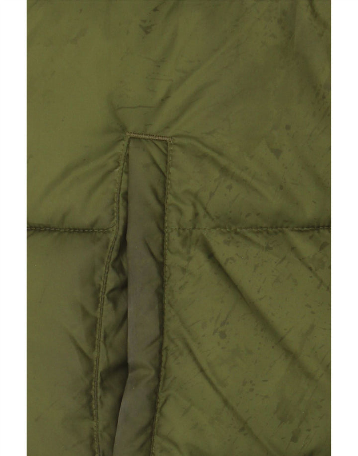 ELLESSE Veste matelassée à capuche pour homme UK 36 Small Vert Polyester