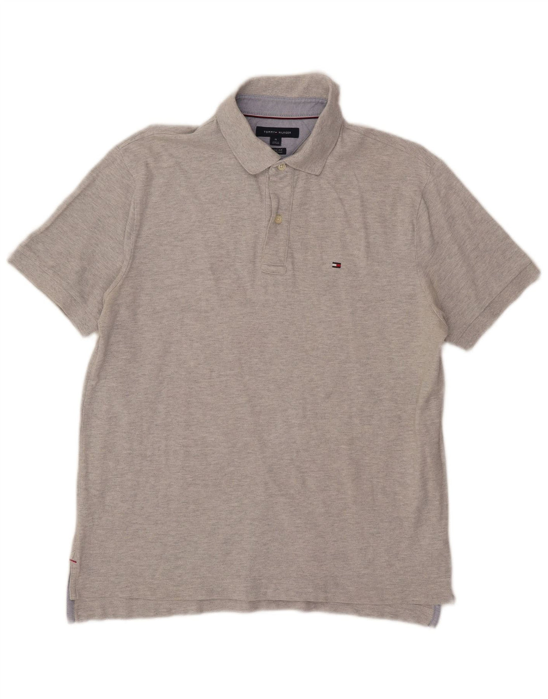 Tommy Hilfiger Polo Coupe Classique Homme Gris Moyen Coton