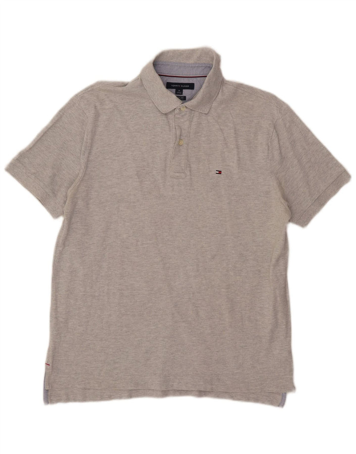 Tommy Hilfiger Polo Coupe Classique Homme Gris Moyen Coton