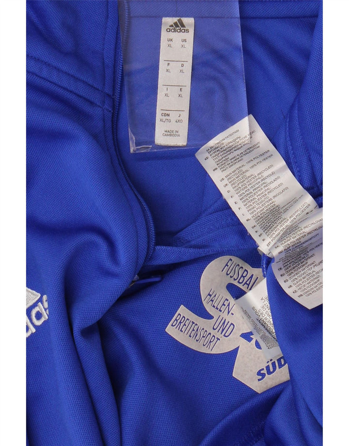 ADIDAS Aeroready Graphic Pull à col zippé pour homme Bleu XL