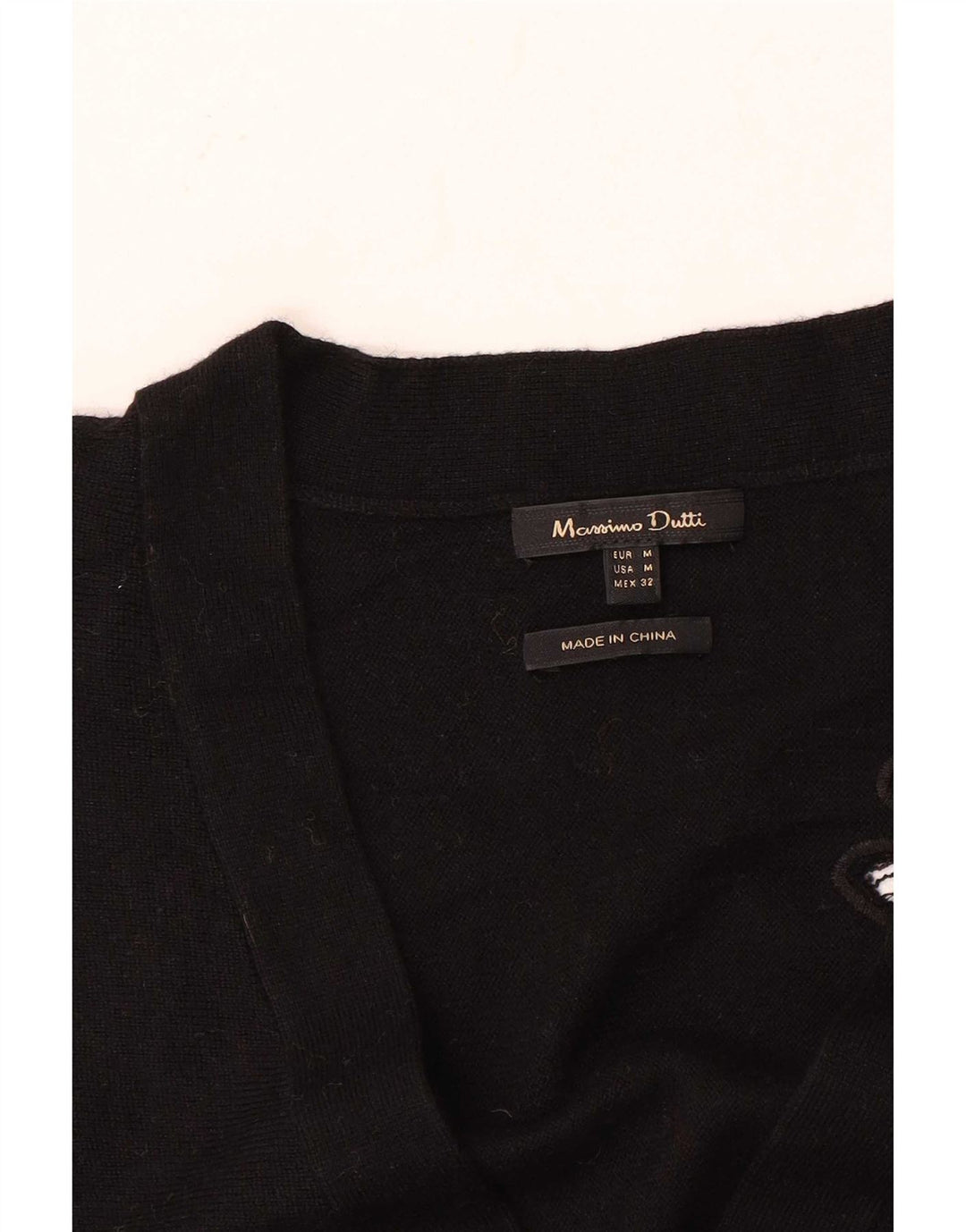 Massimo Dutti Cardigan surdimensionné pour femme UK 14 Medium Noir Floral