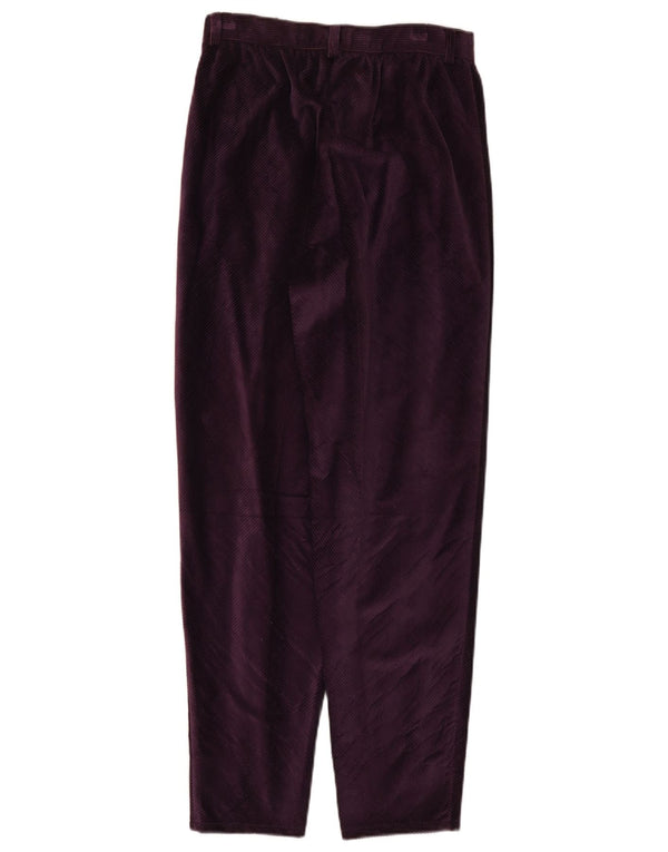Pantalon en velours côtelé taille haute pour femme IT 44 Medium W26 L29 Violet