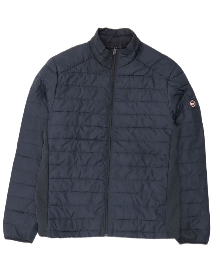 Jack & Jones Veste matelassée pour homme UK 40 Large Bleu marine